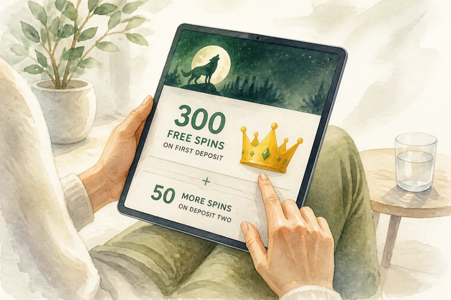 Golden Crown Casino Free Spins visual guide for Golden Crown Casino