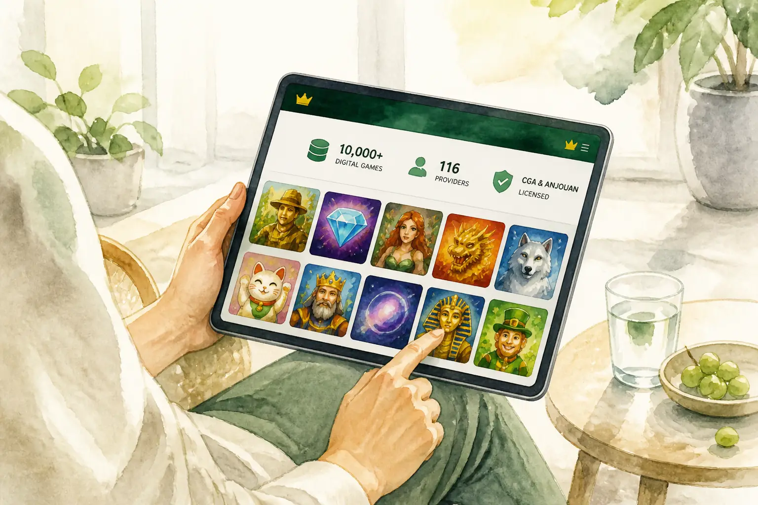 Golden Crown Casino Slots visual guide for Golden Crown Casino